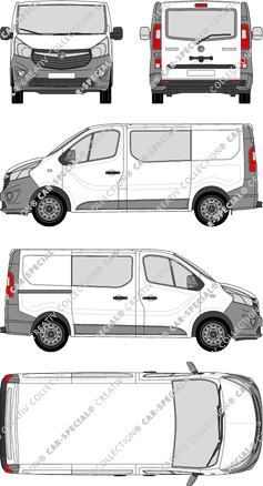 Vauxhall Vivaro furgone, attuale (a partire da 2014) (Vaux_147)