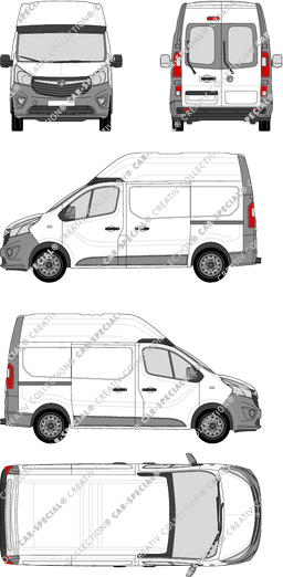 Vauxhall Vivaro van/transporter, current (since 2014) (Vaux_152)