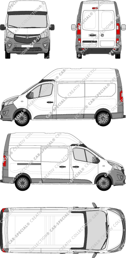 Vauxhall Vivaro fourgon, actuel (depuis 2014) (Vaux_167)