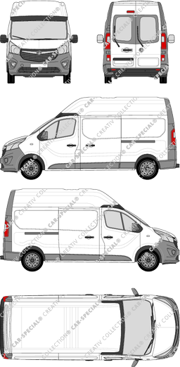 Vauxhall Vivaro fourgon, actuel (depuis 2014) (Vaux_170)