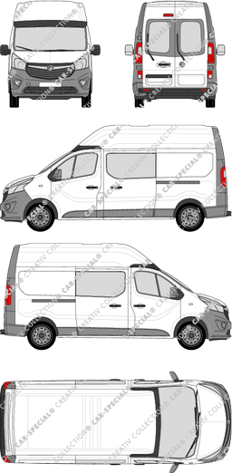 Vauxhall Vivaro van/transporter, current (since 2014) (Vaux_172)