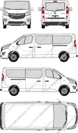 Vauxhall Vivaro Combi Kleinbus, aktuell (seit 2014) (Vaux_180)