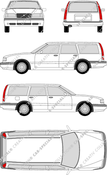 Volvo 850, station wagon, 5 Doors (1993)