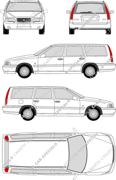 Volvo V70 break, 1996–2000 (Volv_008)