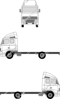 Volvo FH (FH12/FH16) top air deflector, top air deflector, Chassis for superstructures