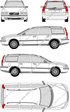 Volvo V70, Kombi, 5 Doors (2000)