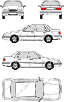 Volvo 440/460, Limousine, 4 Doors (1988)