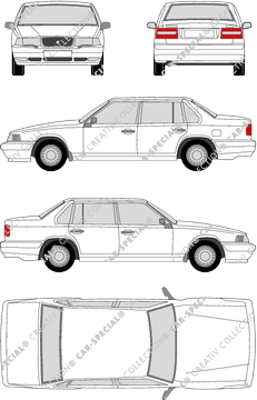 Volvo S90, Limousine, 4 Doors (1996)