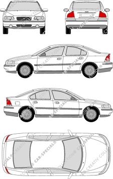 Volvo S60 Limousine, 2000–2004 (Volv_040)