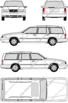 Volvo 960, station wagon, 5 Doors (1994)