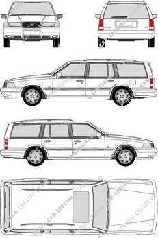 Volvo 960 Kombi, 1994–1996 (Volv_046)