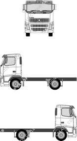 Volvo FH, Chassis for superstructures, L1H1, single cab (2002)