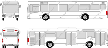 Volvo BC 10 L, autobús de línea con pasillo bajo