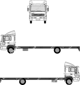 Volvo FL (FL6) top air deflector, top air deflector, long cab (2003)