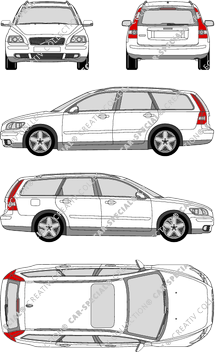 Volvo V50 station wagon, 2004–2007 (Volv_074)