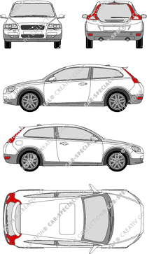 Volvo C30 Coupé, 2006–2010 (Volv_086)