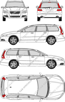 Volvo V70, Kombi, 5 Doors (2007)