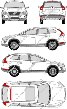 Volvo XC60 break, 2008–2013 (Volv_098)