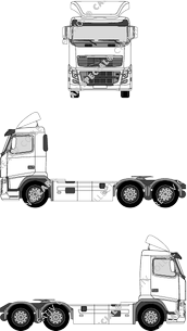 Volvo FH, Sattelzugmaschine, L1H1, Fahrerhaus kurz mit Windfang (2009)