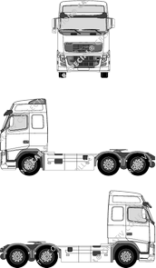 Volvo FH, tractor unit, L2H2, Globetrotter cab (2009)