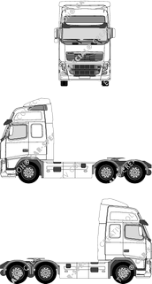 Volvo FH, Sattelzugmaschine, L2H3, Globetrotter-Fahrerhaus XL mit Windfang (2009)