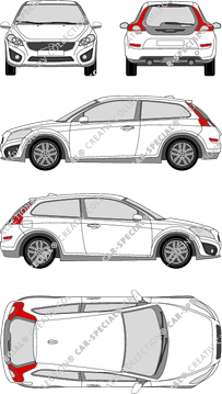 Volvo C30 Coupé, 2010–2012 (Volv_109)