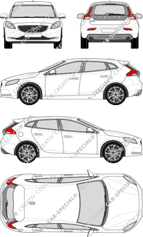 Volvo V40 Kombilimousine, 2012–2016 (Volv_125)