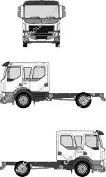 Volvo FL, Chassis for superstructures, crew cab (2013)