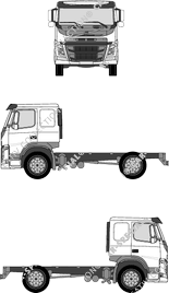 Volvo FM CAB-LSLP, Telaio per sovrastrutture, Langes flaches Fahrerhaus (2013)