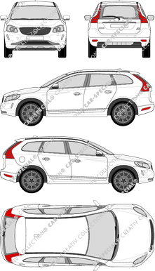 Volvo XC60 station wagon, 2013–2017 (Volv_155)