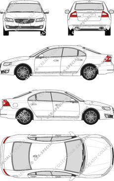 Volvo S80 limusina, 2014–2016 (Volv_156)