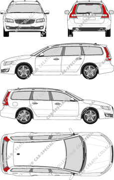 Volvo V70, station wagon, 5 Doors (2014)