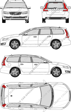 Volvo V70, Station wagon, 5 Doors (2014)