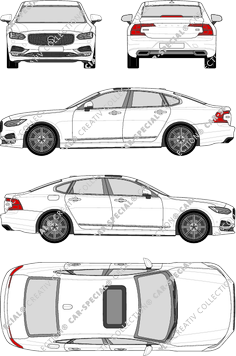 Volvo S90 limusina, 2016–2020 (Volv_161)