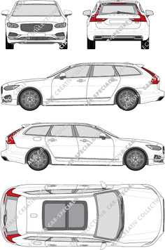 Volvo V90, 2016–2020 (Volv_162)