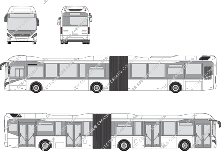 Volvo 7900 Hybrid 7905LAH, Hybrid 7905LAH, articulated bus (2012)