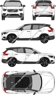 Volvo XC40 station wagon, attuale (a partire da 2018) (Volv_165)