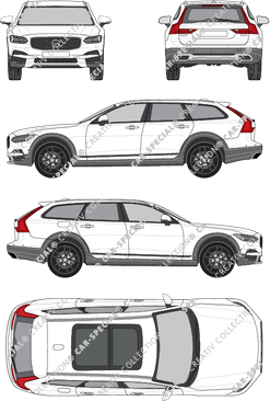Volvo V90 Cross Country, station wagon, 5 Doors (2018)