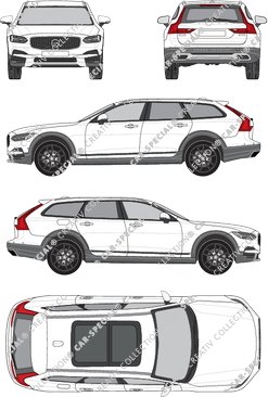 Volvo V90, 2018–2020 (Volv_166)