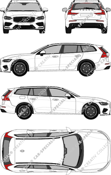 Volvo V60 station wagon, attuale (a partire da 2018) (Volv_167)