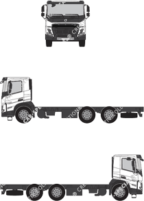 Volvo FMX FMX-DAY, Fahrgestell für Aufbauten, Fahrerhaus kurz niedrig (2020)