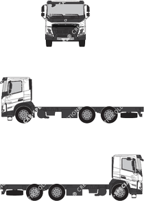 Volvo FMX Chassis for superstructures, current (since 2020) (Volv_185)