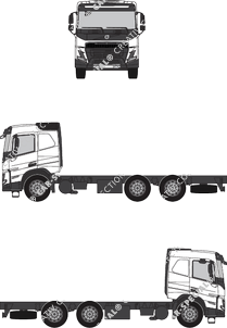 Volvo FMX Chassis for superstructures, current (since 2020) (Volv_187)