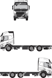 Volvo FMX FMX-HSLP, Chassis for superstructures, Globetrotter cab (2020)