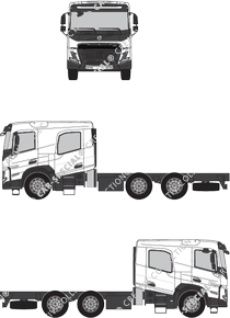 Volvo FMX, Chassis for superstructures, crew cab (2020)