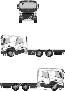 Volvo FMX, Chasis para superestructuras, crew cab (2020)