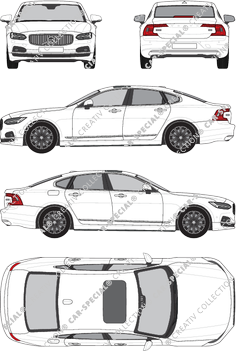 Volvo S90 Limousine, current (since 2020) (Volv_191)