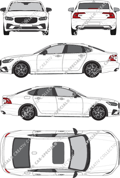 Volvo S90 R-Design, Limousine, 4 Doors (2020)