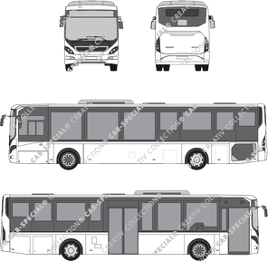 Volvo 8900 bus, from 2011 (Volv_195)