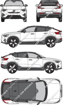 Volvo C40 Kombilimousine, 2021–2024 (Volv_196)